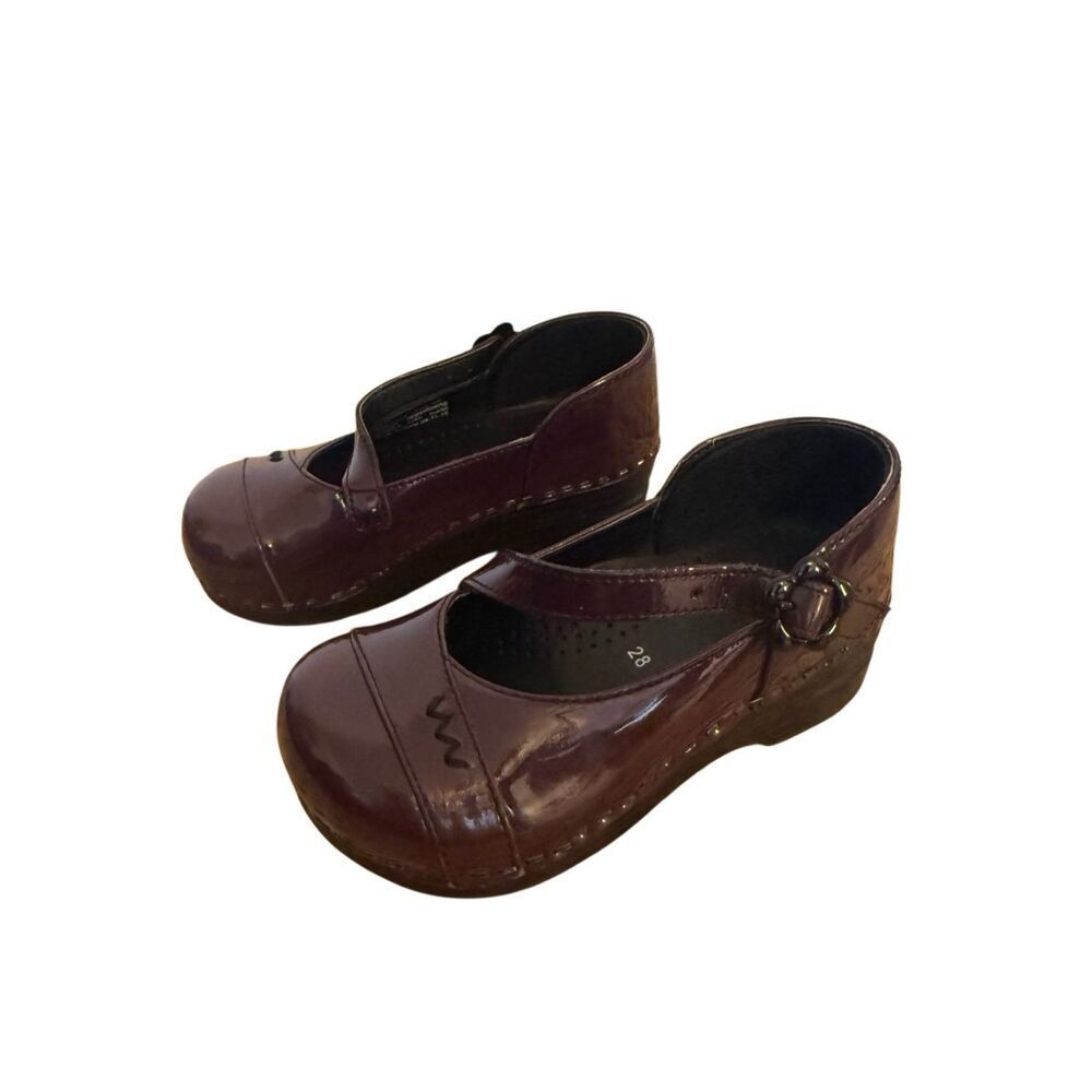 Dansko Patent Leather Burgundy Mary Jane’s Toddler Shoes